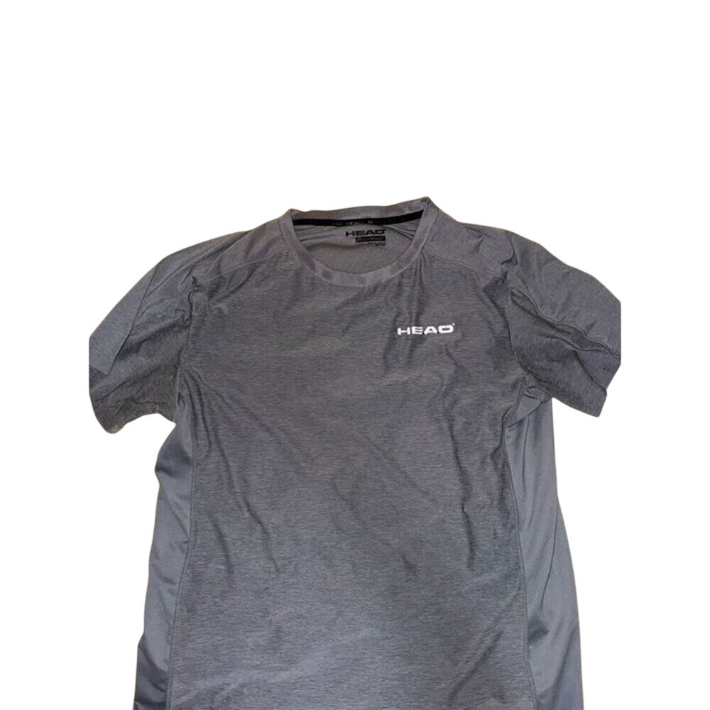 HEAD Athletic Workout Shirt Mens Medium Gray Performance Activewear Tee